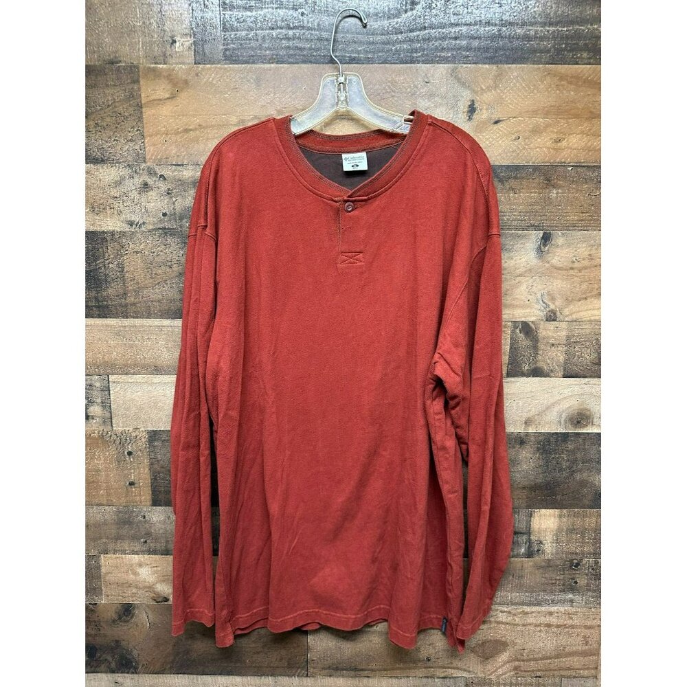 Columbia Men's Long Sleeve Henley‎ Size X-Large